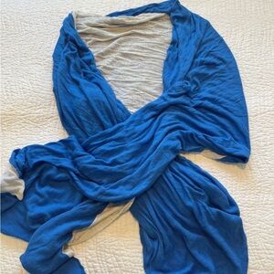 Vintage Blue and Gray Scarf
